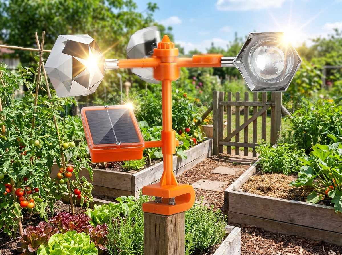 360° Reflective Solar Bird Repeller lifestyle