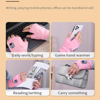 USB Heated Fingerless Gloves — 3 Temperature Settings