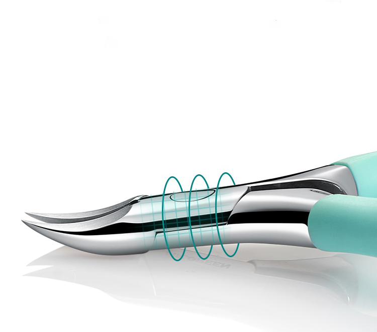 Curved-Blade Toenail Clipper for Thick & Ingrown Nails
