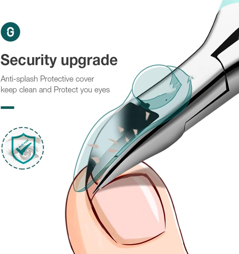 Curved-Blade Toenail Clipper for Thick & Ingrown Nails