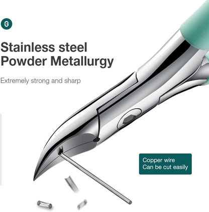 Curved-Blade Toenail Clipper for Thick & Ingrown Nails