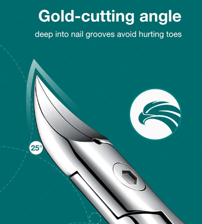 Curved-Blade Toenail Clipper for Thick & Ingrown Nails