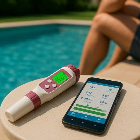 7-in-1 Digital Pool & Spa Water Tester with App