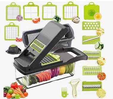 18-in-1 Multi-Blade Vegetable Slicer with Container