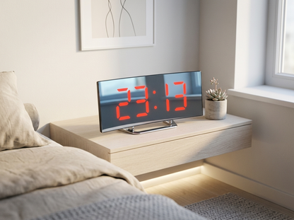 Modern Curved LED Digital Clock lifestyle