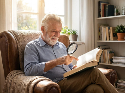 30x Magnifying Glass for Seniors lifestyle