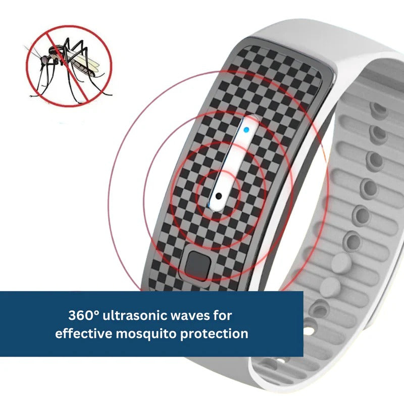 Ultrasonic Mosquito Repellent Bracelet — 4 Colors