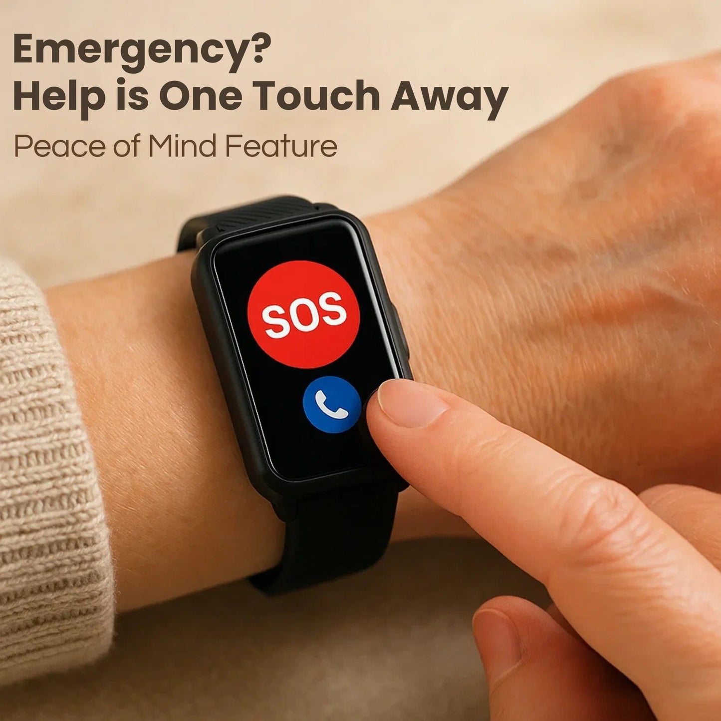 Fall Detection GPS Smartwatch for Seniors