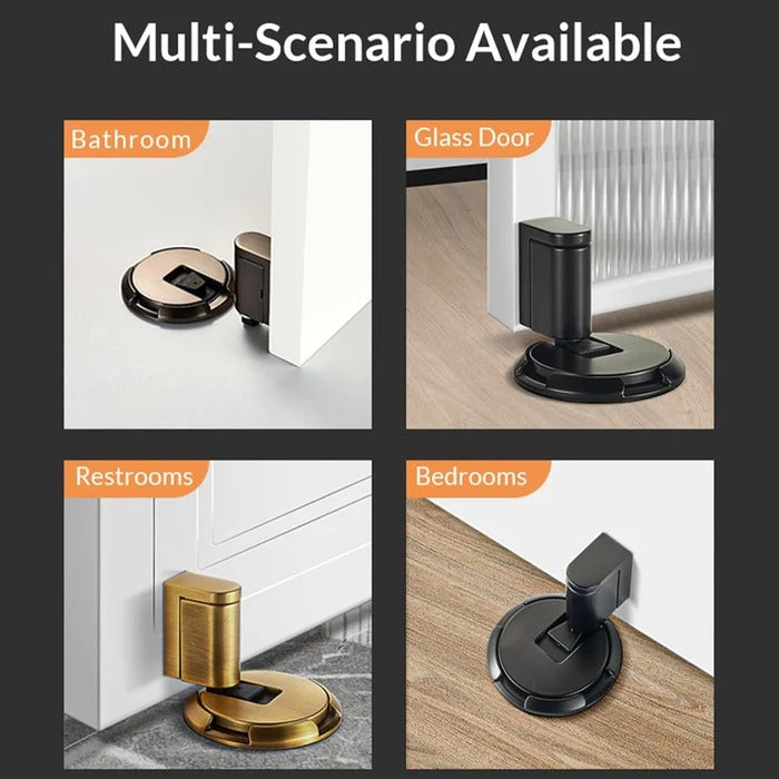 Heavy-Duty Adjustable Door Stopper — 6 Finishes