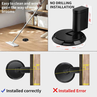 Heavy-Duty Adjustable Door Stopper — 6 Finishes