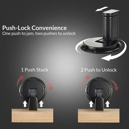 Heavy-Duty Adjustable Door Stopper — 6 Finishes