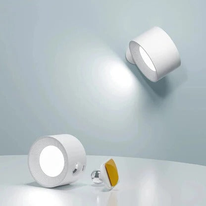 Rechargeable 360° Rotating Wall Light — Touch Control