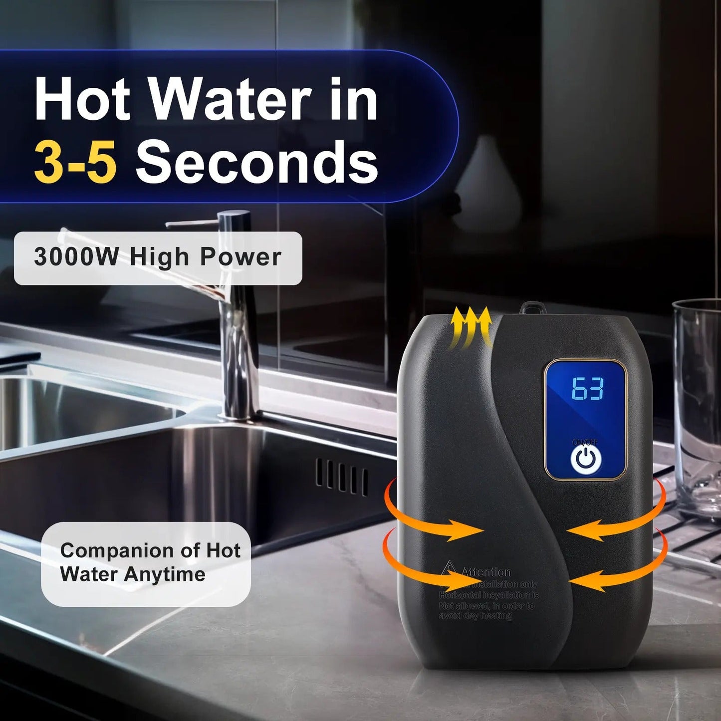 Compact Instant Tankless Water Heater