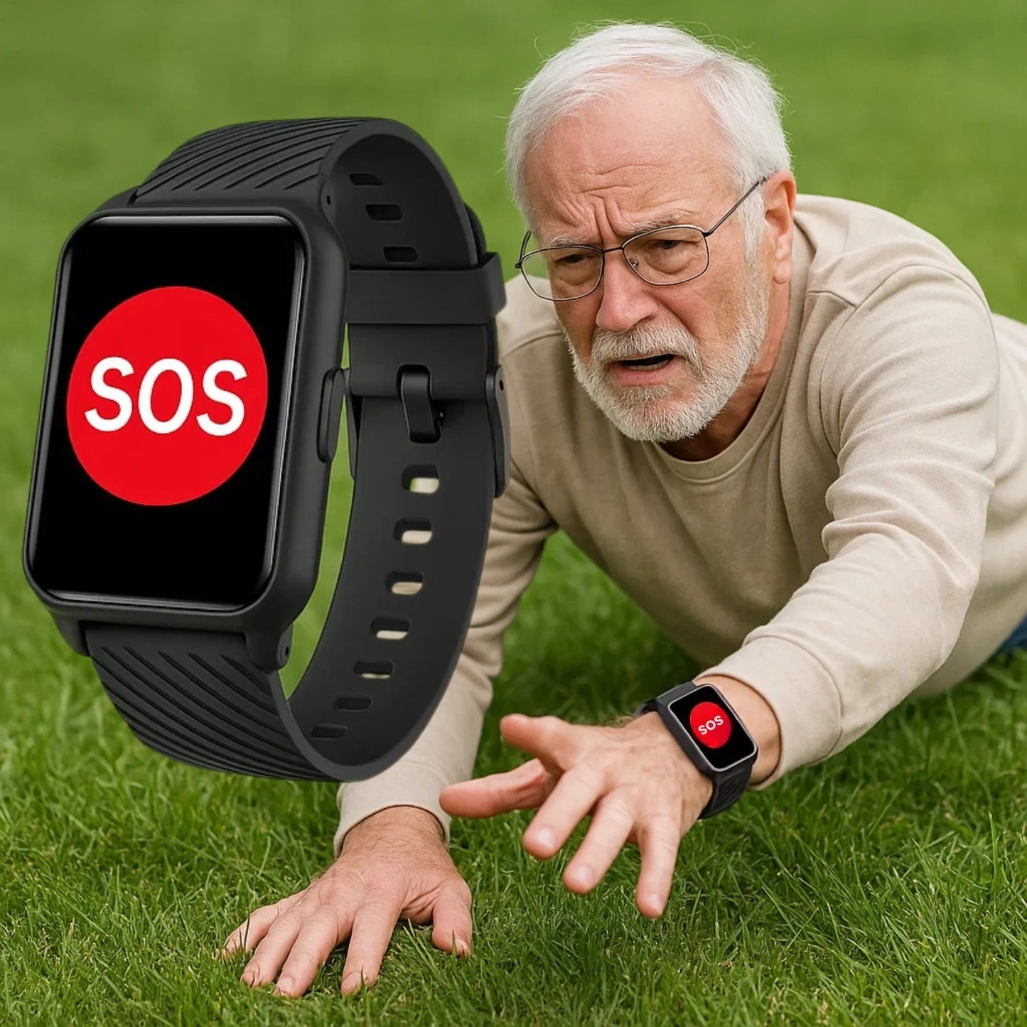Fall Detection GPS Smartwatch for Seniors
