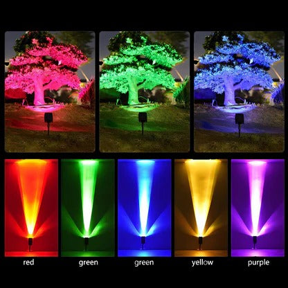 Solar Adjustable-Zoom LED Garden Spotlight