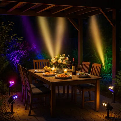 Solar Adjustable-Zoom LED Garden Spotlight