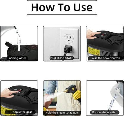 Handheld High-Pressure Steam Cleaning Tool