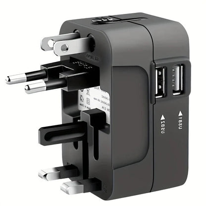 Worldwide Travel Adapter with Dual USB Ports