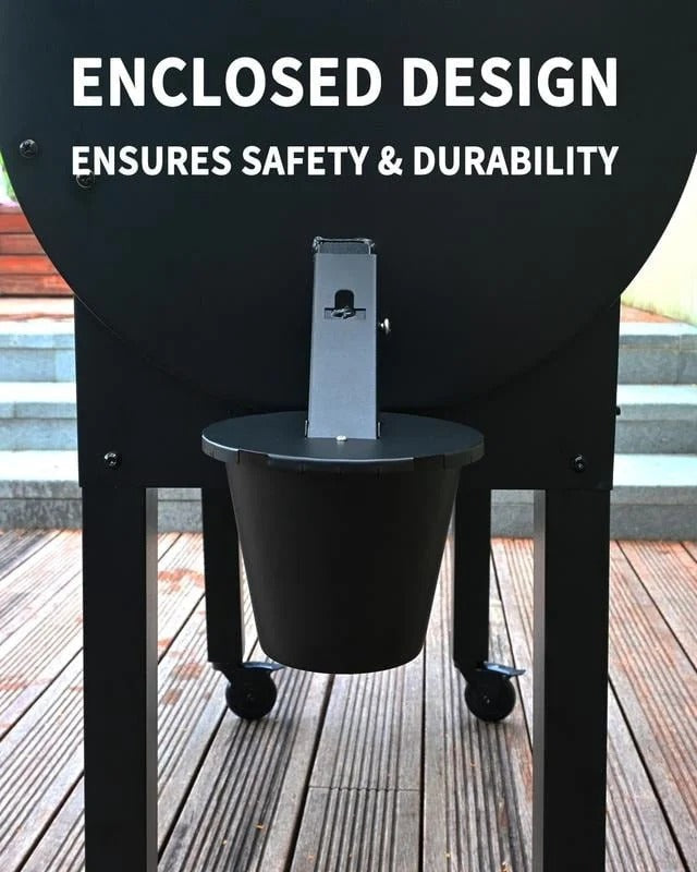 Grill Grease Collector with Lid & Reusable Liner