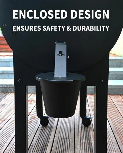 Grill Grease Collector with Lid & Reusable Liner