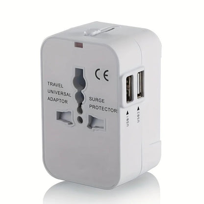 Worldwide Travel Adapter with Dual USB Ports