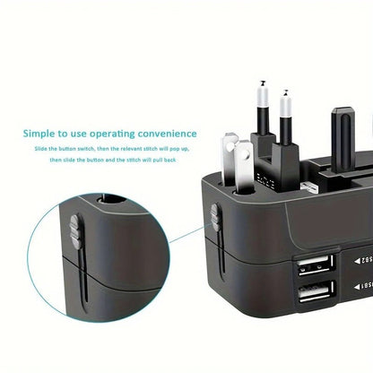 Worldwide Travel Adapter with Dual USB Ports