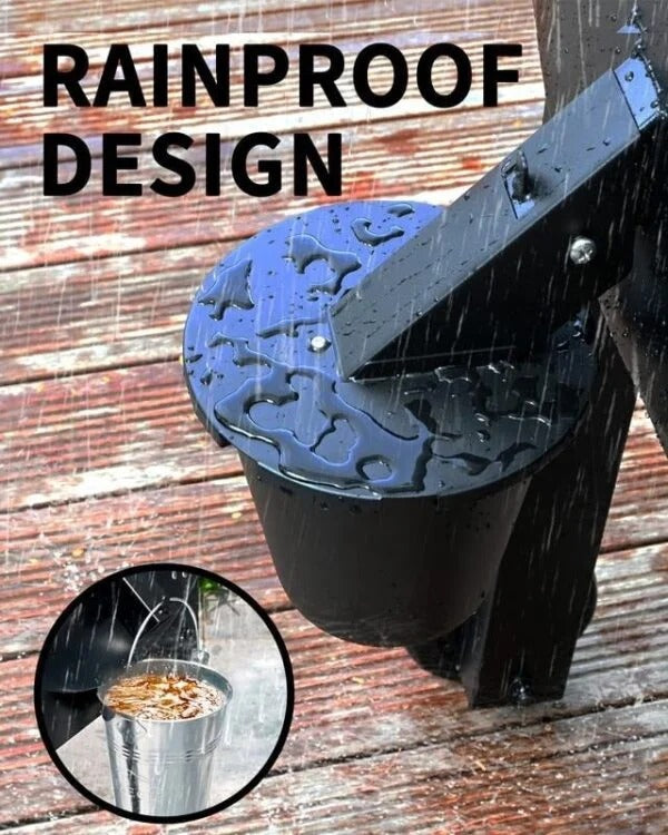Grill Grease Collector with Lid & Reusable Liner