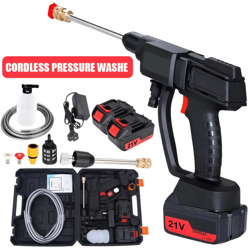 Cordless High-Pressure Washer with 2 Batteries