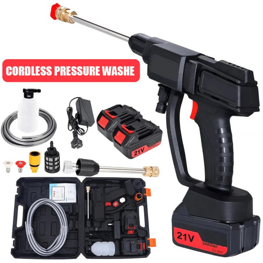 Cordless High-Pressure Washer with 2 Batteries
