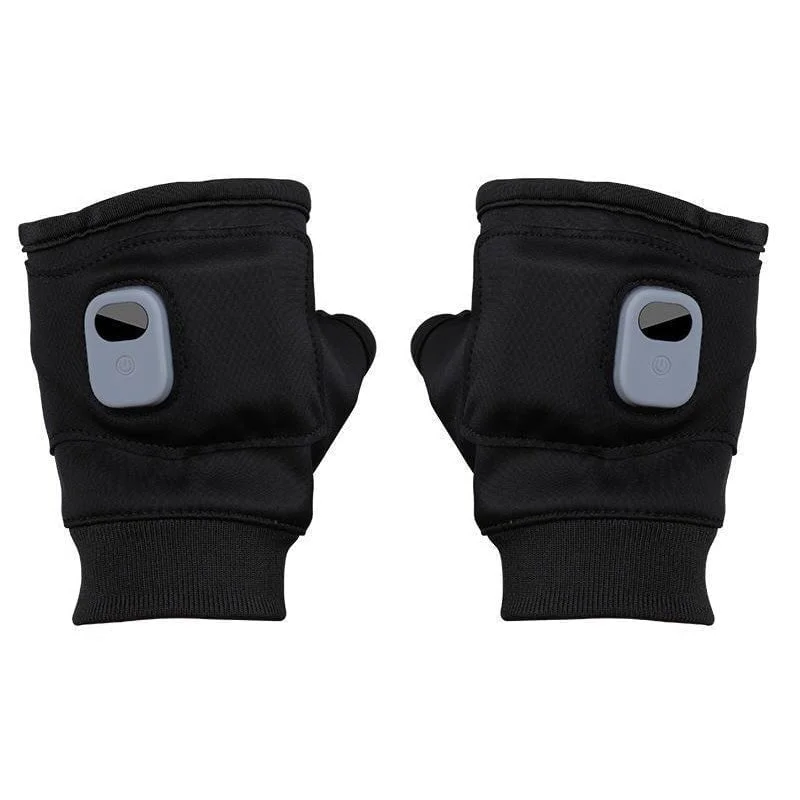 USB Heated Fingerless Gloves — 3 Temperature Settings