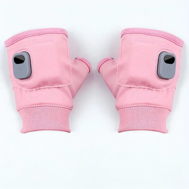 USB Heated Fingerless Gloves — 3 Temperature Settings