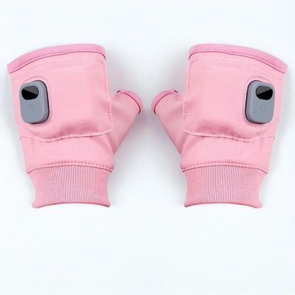 USB Heated Fingerless Gloves — 3 Temperature Settings