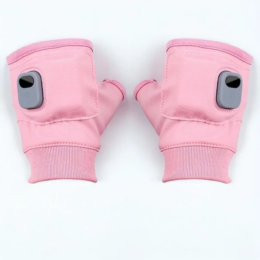 USB Heated Fingerless Gloves — 3 Temperature Settings