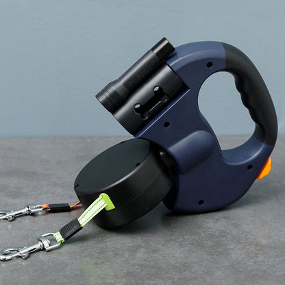 Anti-Tangle Double Dog Leash with 360° Swivel