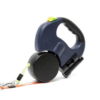Anti-Tangle Double Dog Leash with 360° Swivel